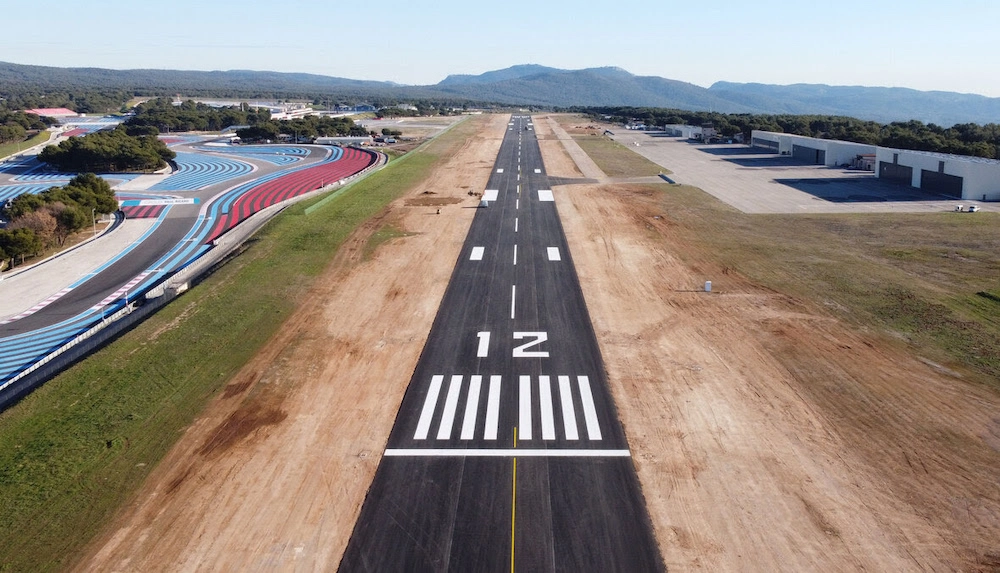 Vue aérienne du centre de formation de Marseille/Toulon - Aéroport du Castellet