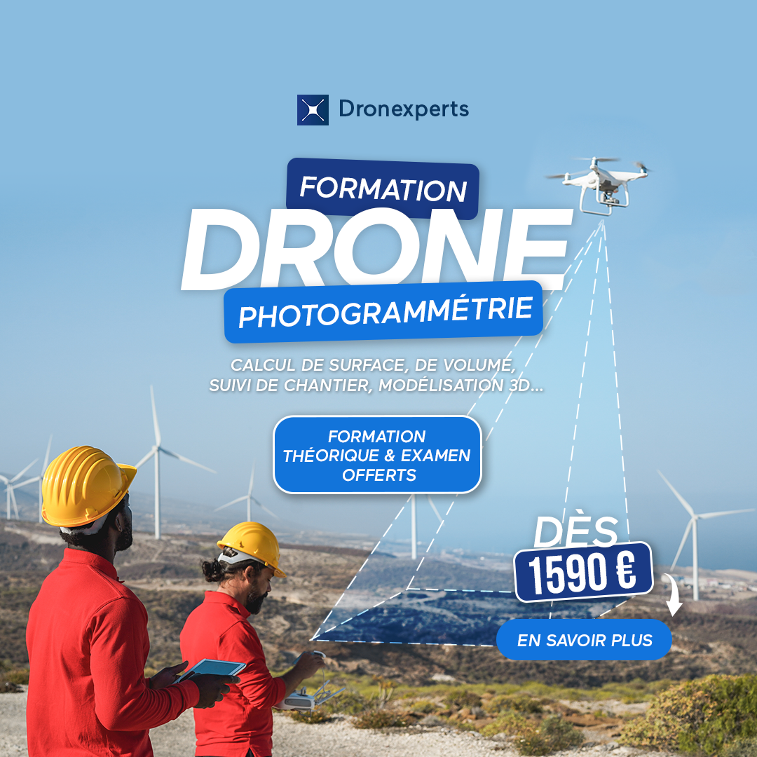 Formation Spécialisation - Photogrammétrie par drone - Dronexperts